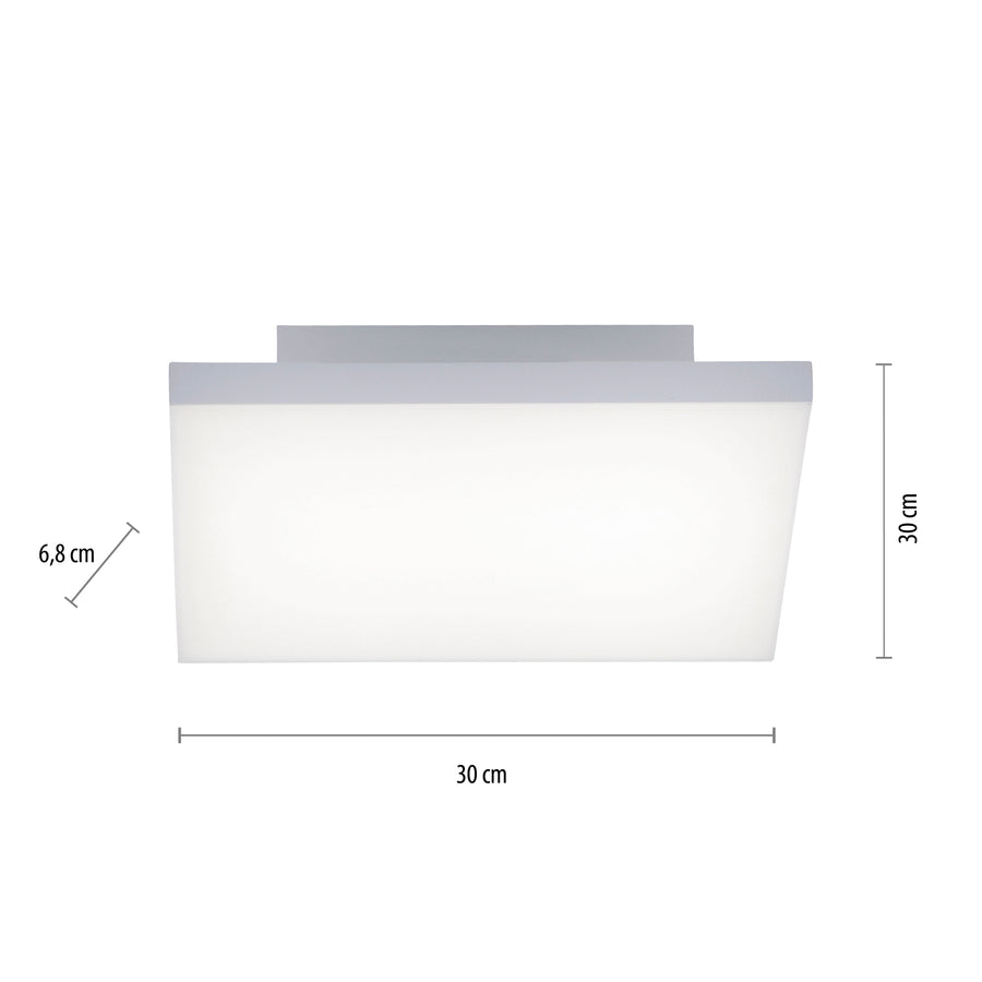 Plafonnier Frameless blanc, P 30 cm