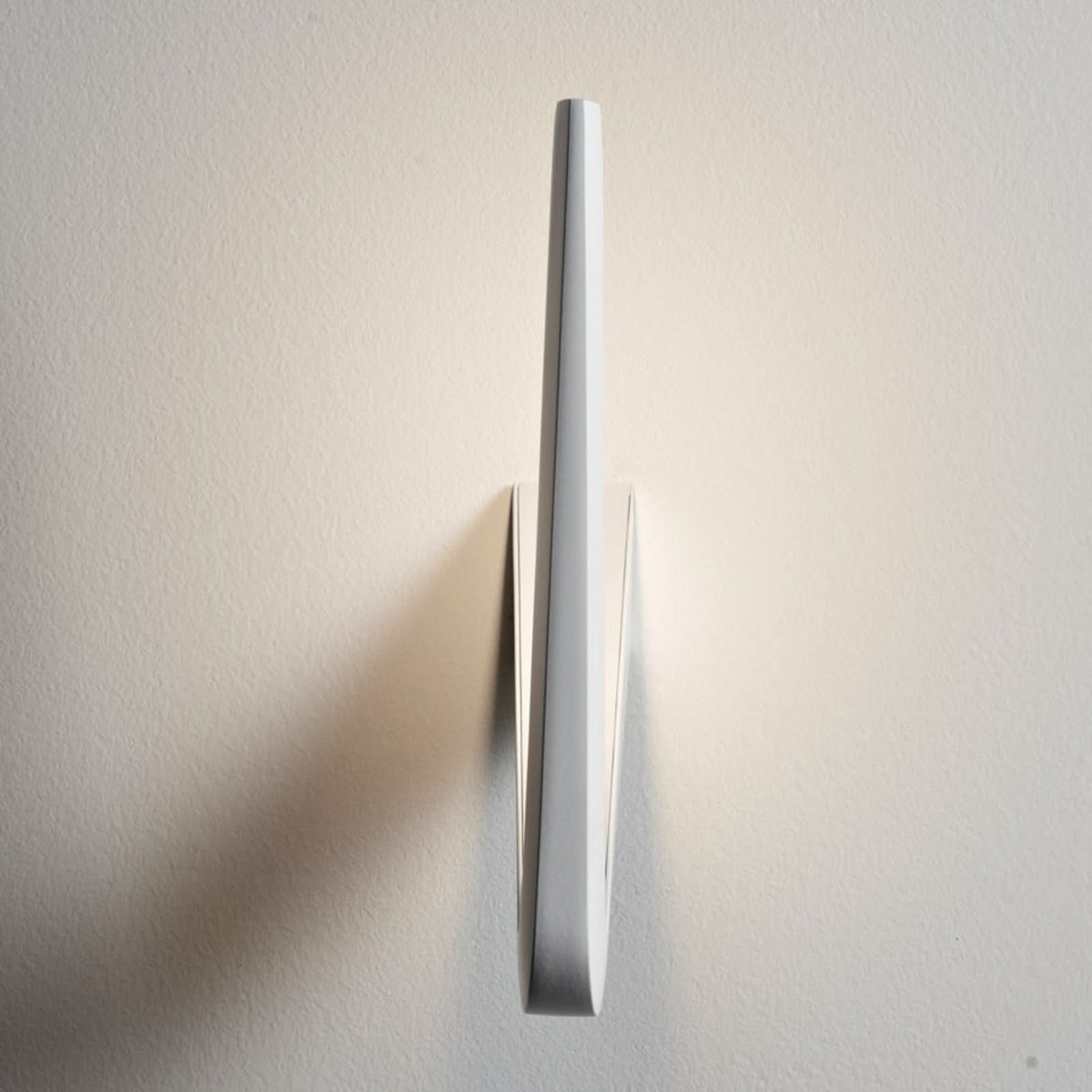 Applique murale LED Tick en aluminium, blanc, 10 lumières, hauteur 29 cm
