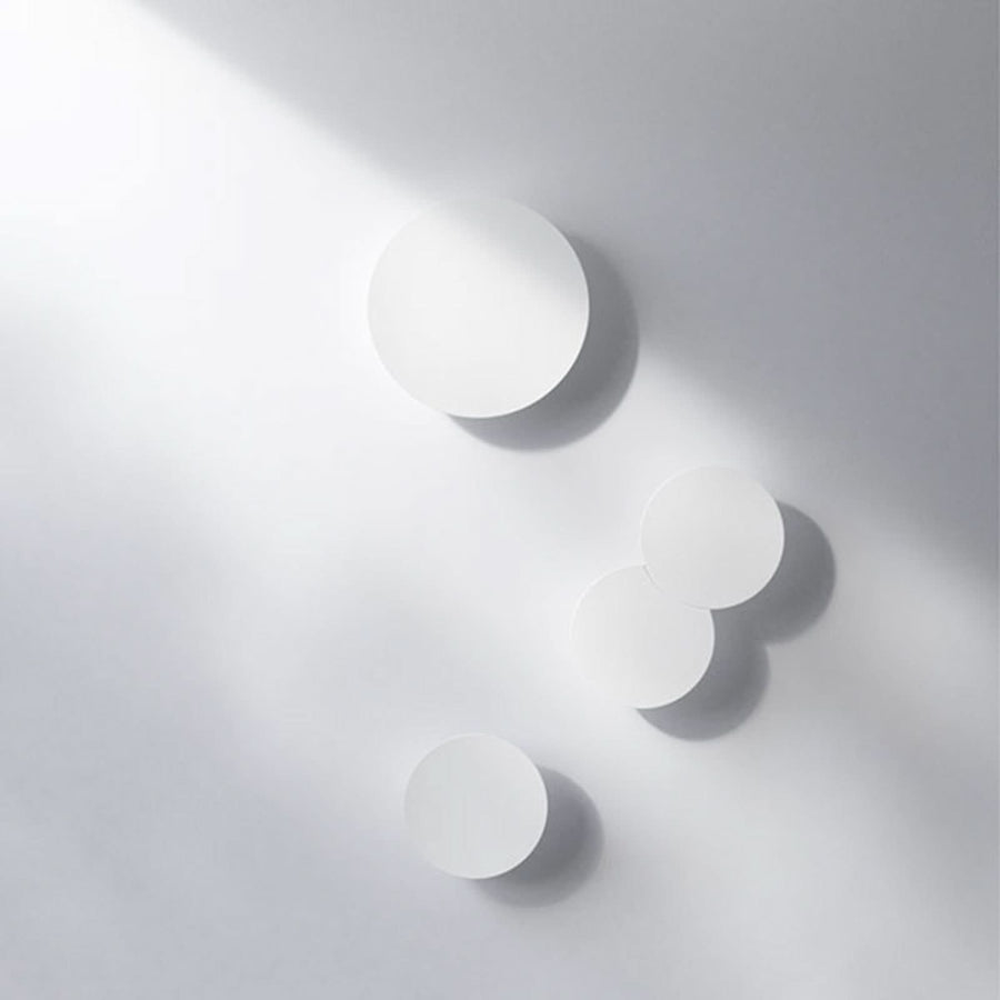 Applique murale LED Collide H0 en aluminium, blanc mat, Ø 22 cm, 2700 K