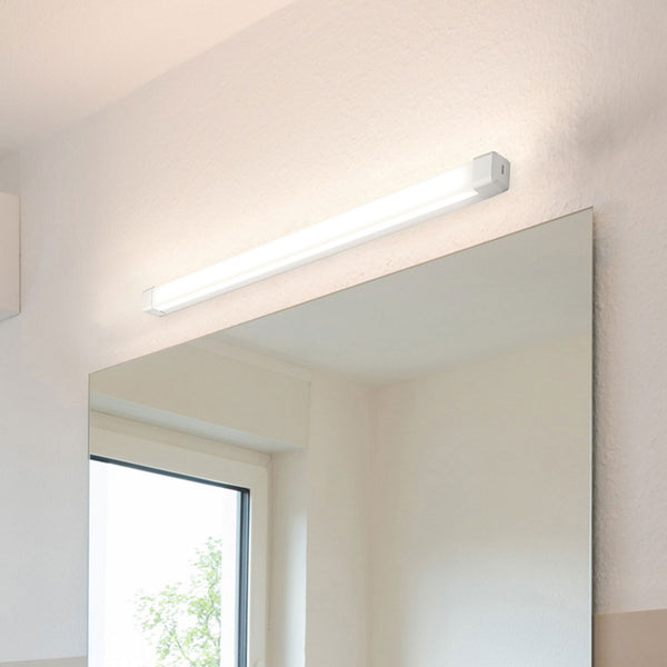 Applique murale LED Baleva IP44, blanc, hauteur 6 cm, IP44, 10 W