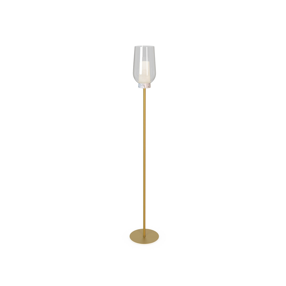 Lampadaire Nora, verre