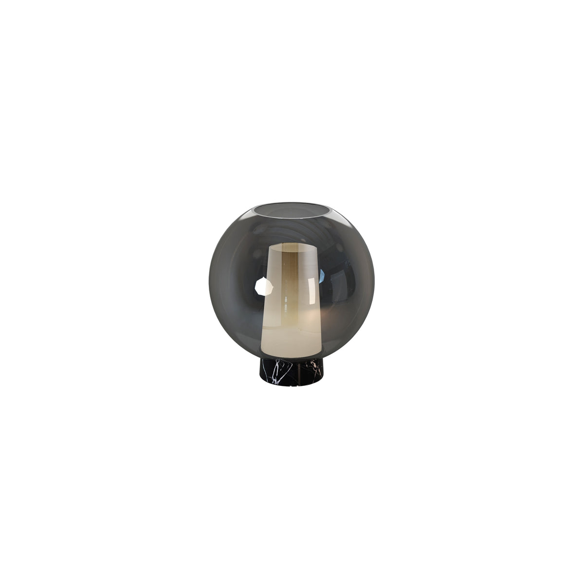 Lampe à poser Nora, verre, Ø 25 cm