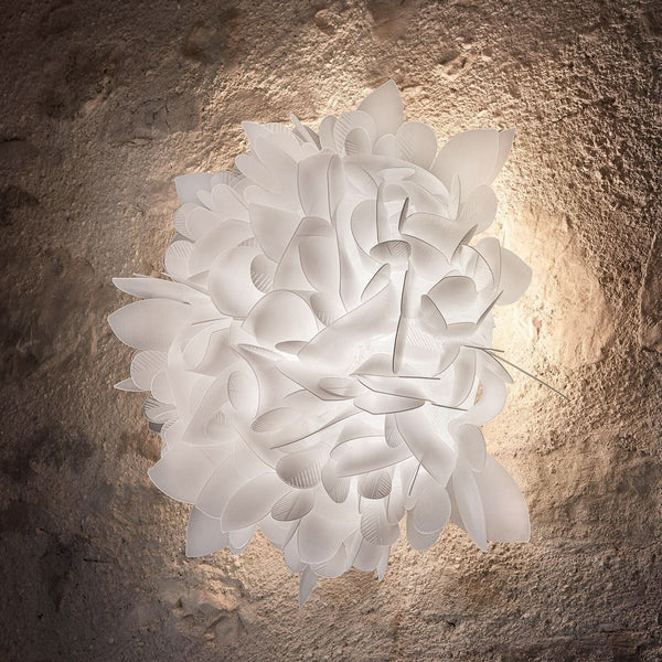 Applique murale Veli Foliage Medium, blanc, 2 lumières, Ø 54 cm