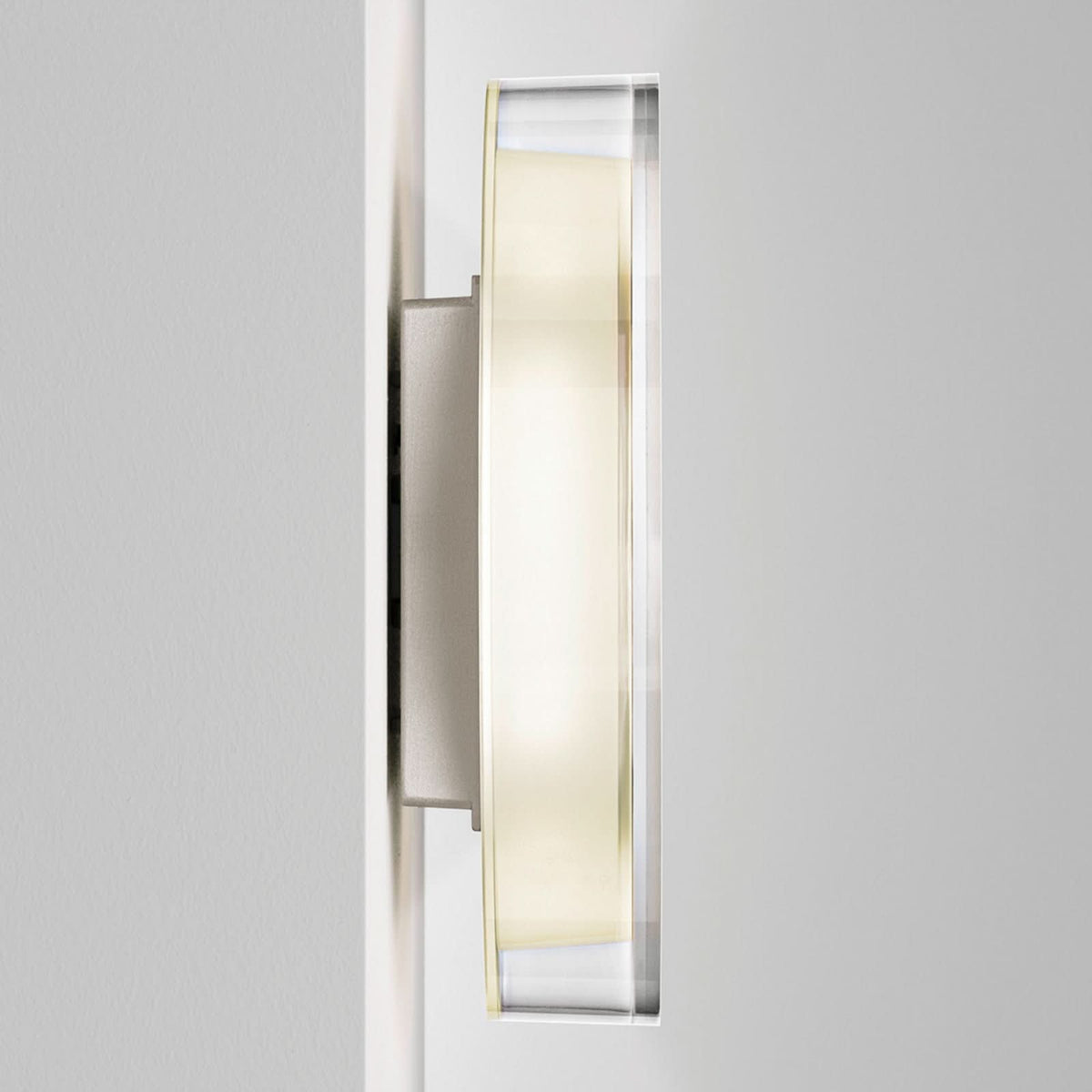Applique murale LED LYD en verre, transparent, Ø 23,5 cm
