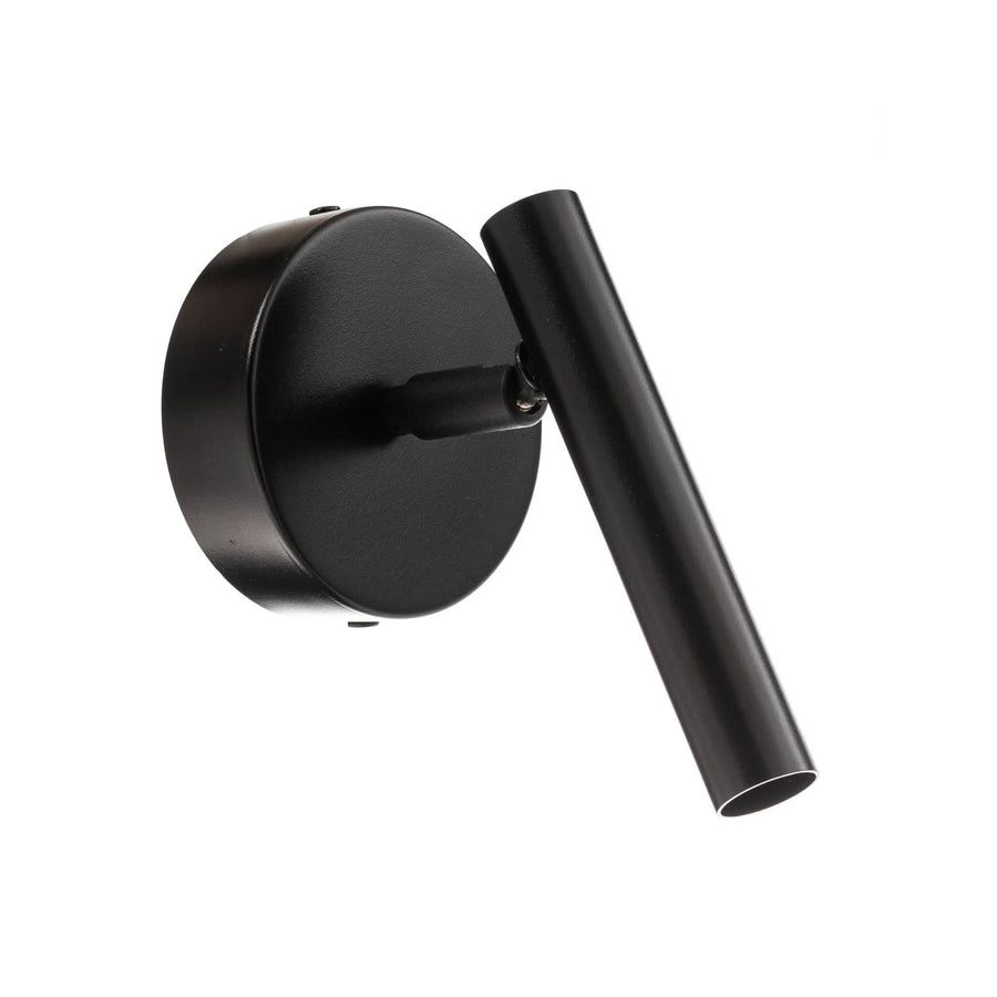 Applique murale Sopel en acier, noir, hauteur 15 cm