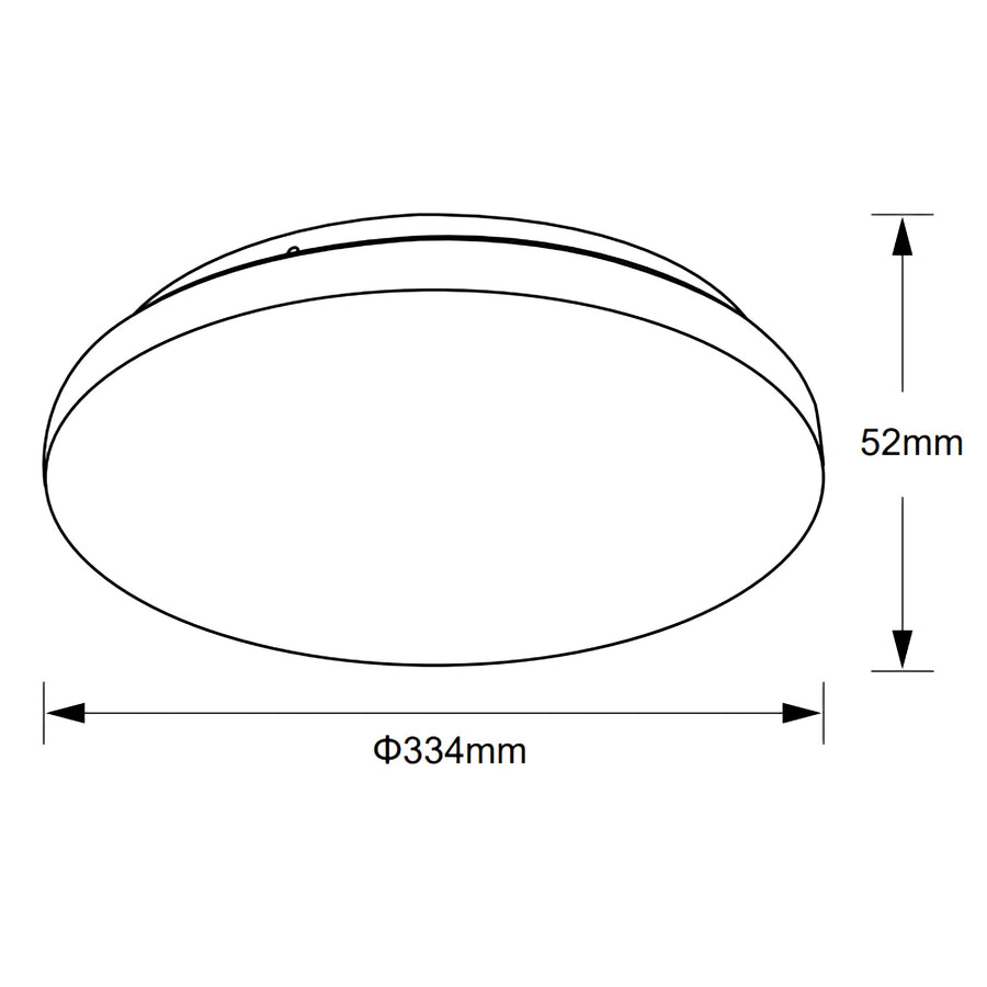 Plafonnier LED Zero CCT blanc, Ø 33,4 cm