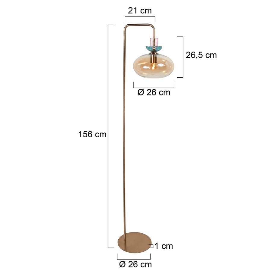Lampadaire Malboo bronze