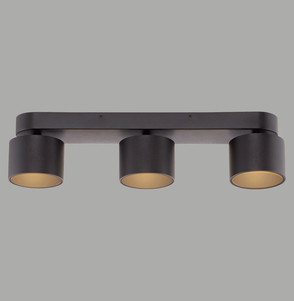 Plafonnier Pure Cup noir, L 55,5 cm