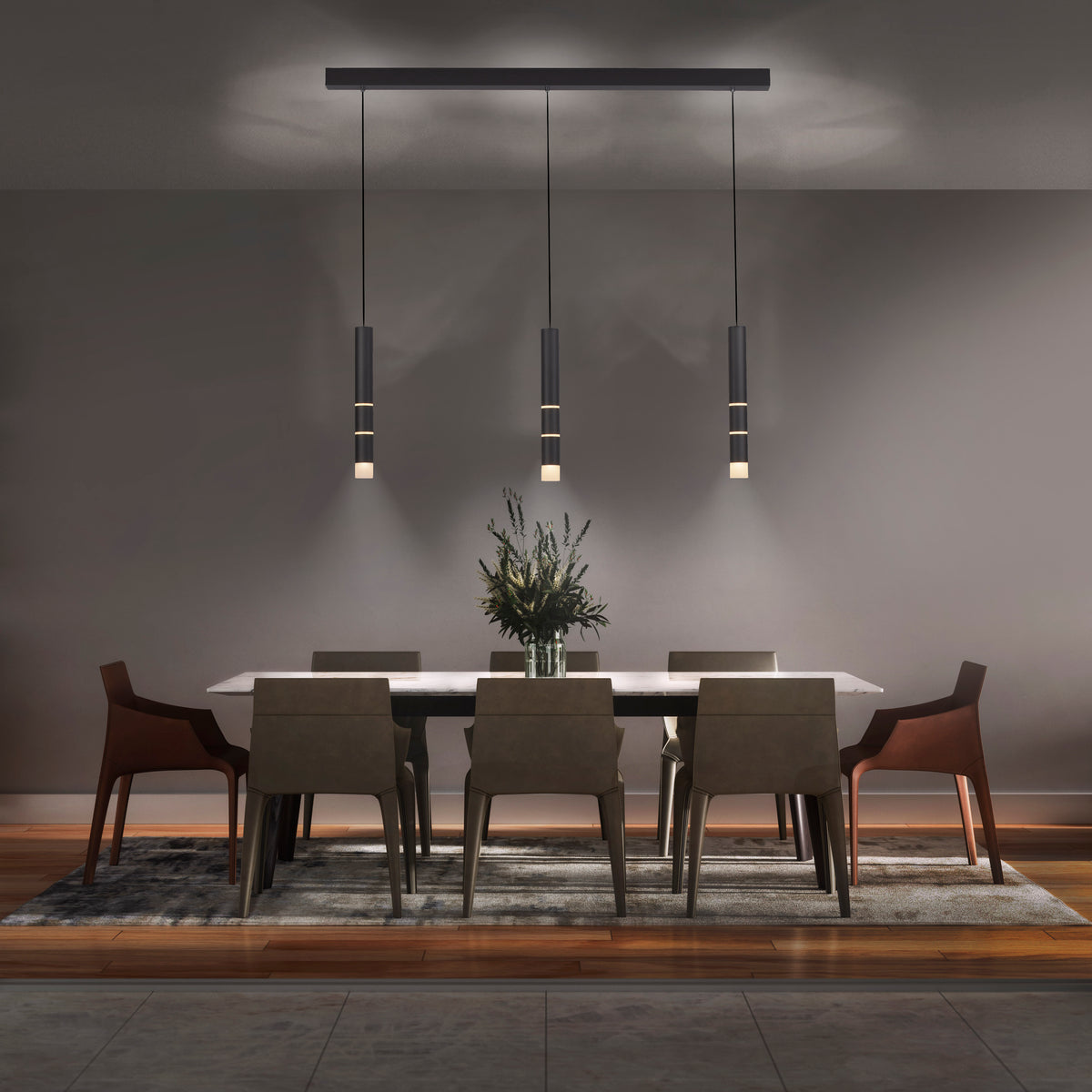Suspension Pure-Vega noire, L 5 cm