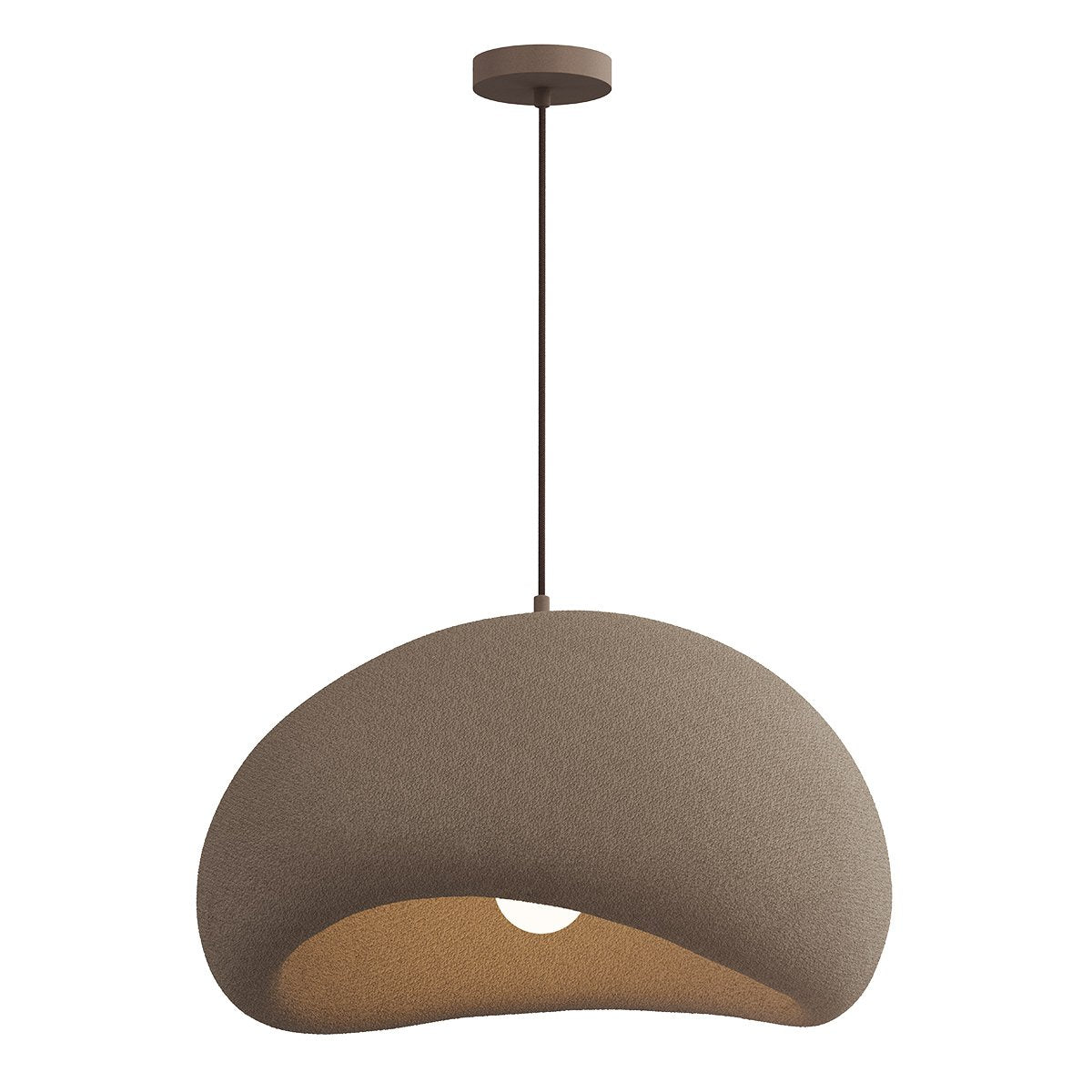 Suspension luminaire Wolck marron, 60 cm