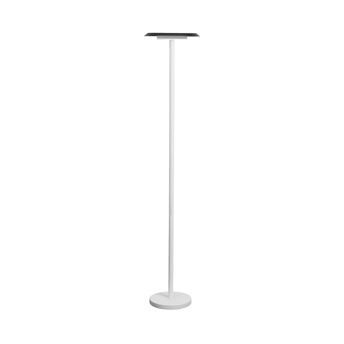 Lampadaire LED Tina blanc mat et noir