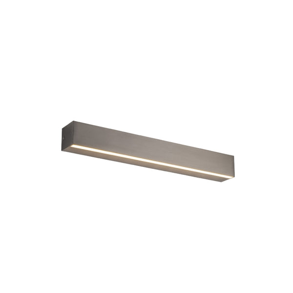Applique murale LED Elegance grise, L 41 cm