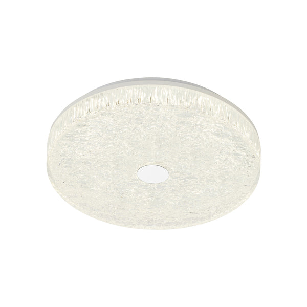 Plafonnier LED Frozen avec télécommande blanc, Ø 39 cm