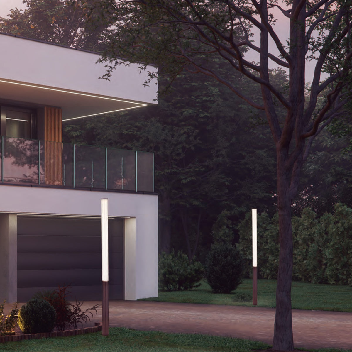 Borne extérieure LED Gant corten, IP65