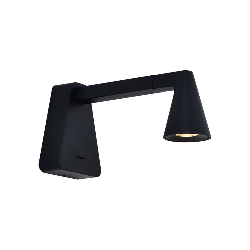 Applique murale LED Africa noire, L 19 cm