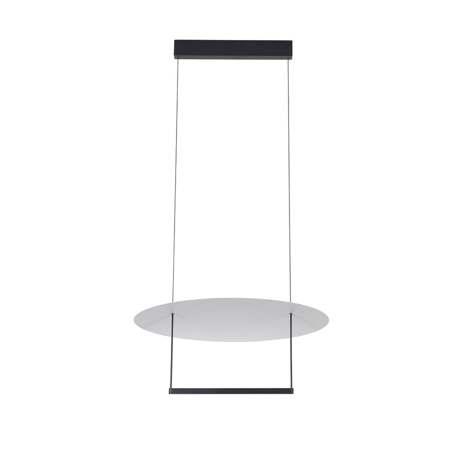 Suspension LED Sun II noire, Ø 60 cm