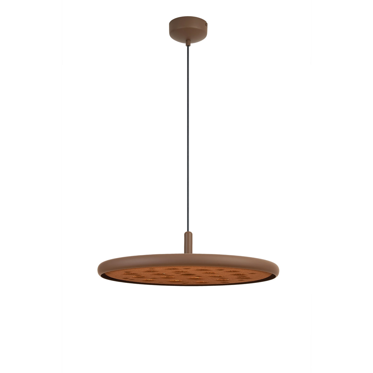 Suspension complète avec câble, rosace de plafond et abat-jour rond
