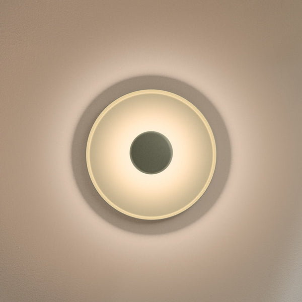 Applique murale LED Top en aluminium, vert, Ø 40 cm