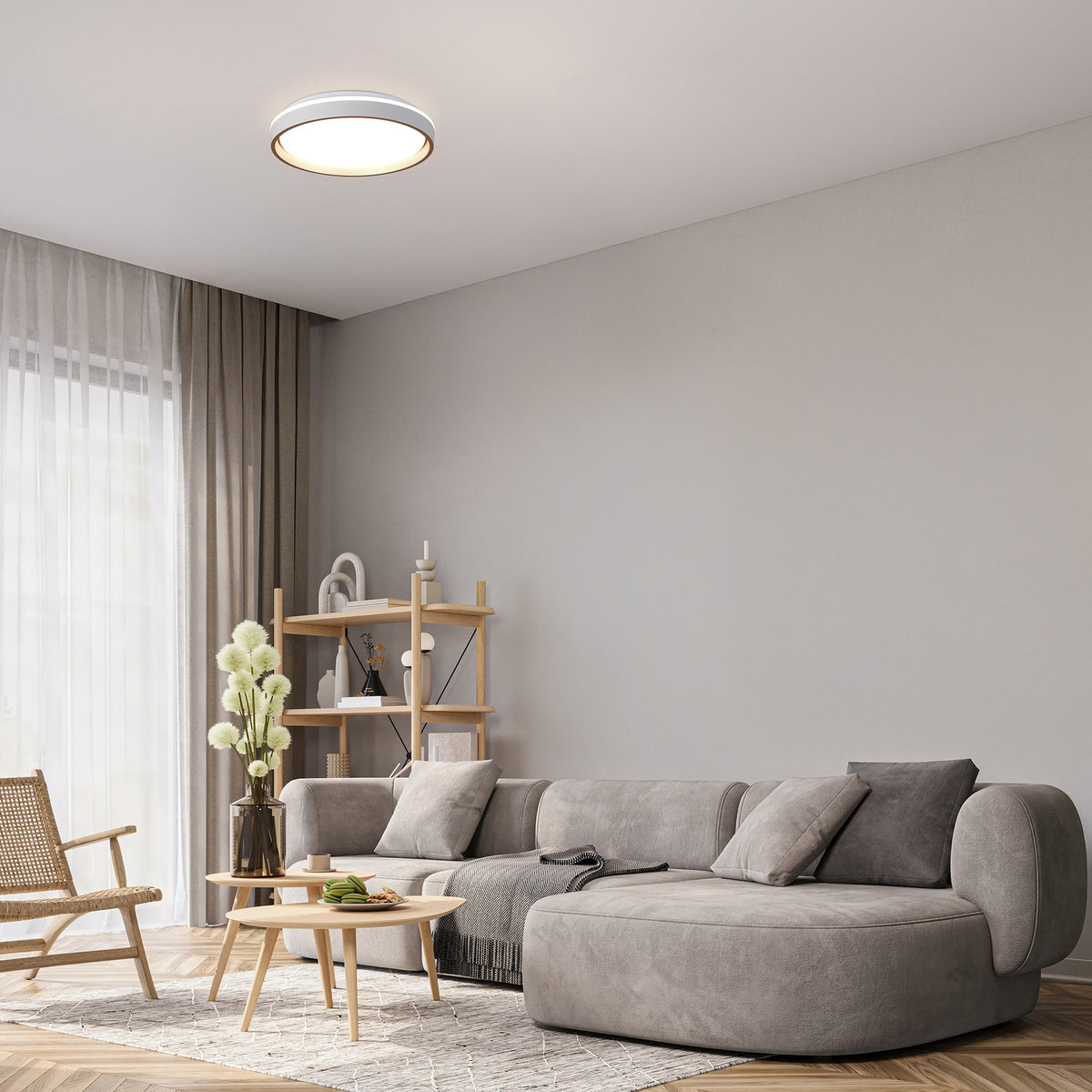 Plafonnier LED Verona II avec télécommande, Ø 40 cm