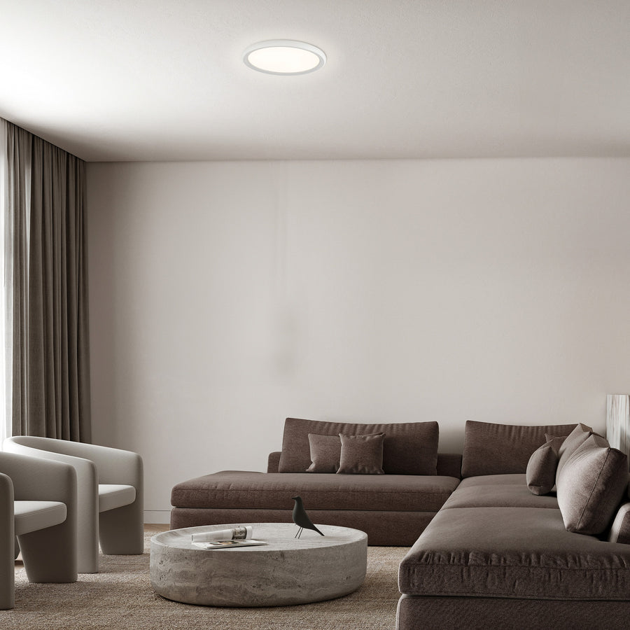 Plafonnier LED Doble blanc, Ø 30 cm
