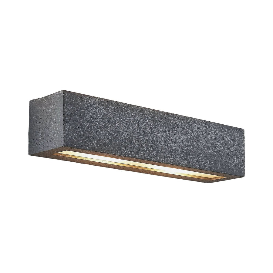 Applique murale Nellie en béton, gris, 2 lumières, hauteur 7,5 cm