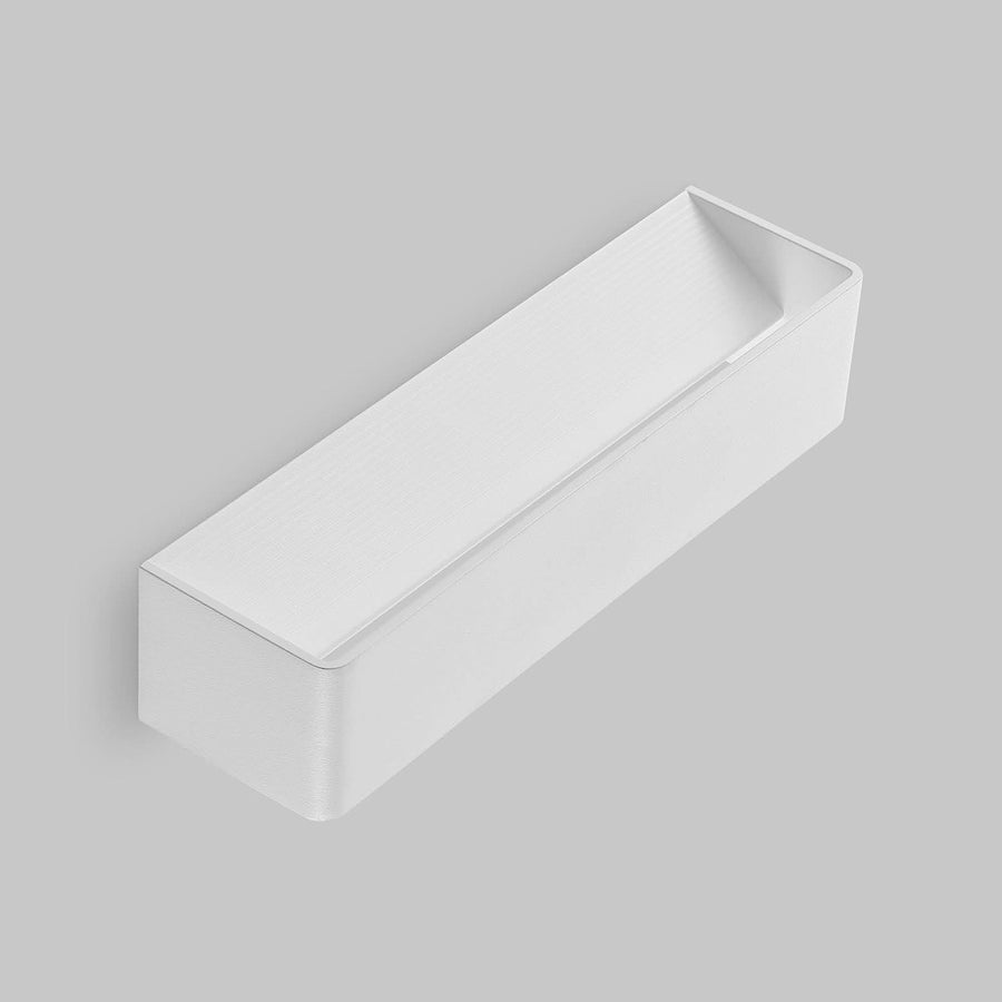 Applique murale LED Karam en aluminium, blanc, hauteur 8 cm, 3000 K, 11,2 W