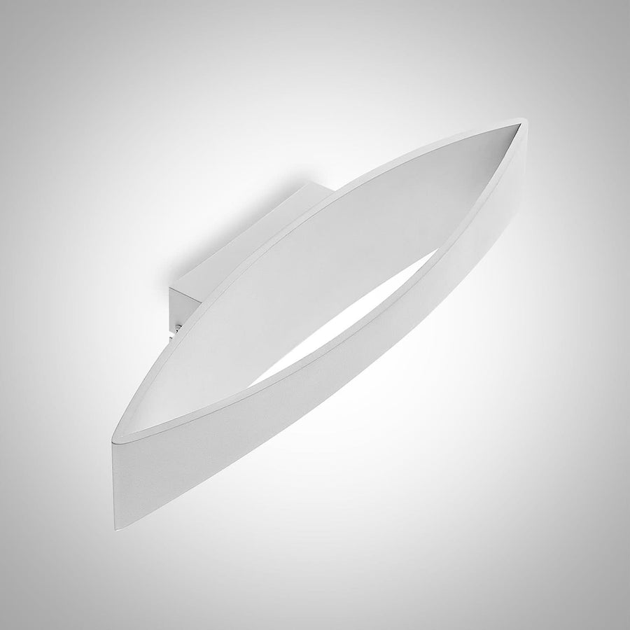 Applique murale LED Jelle en aluminium, blanc, hauteur 10 cm