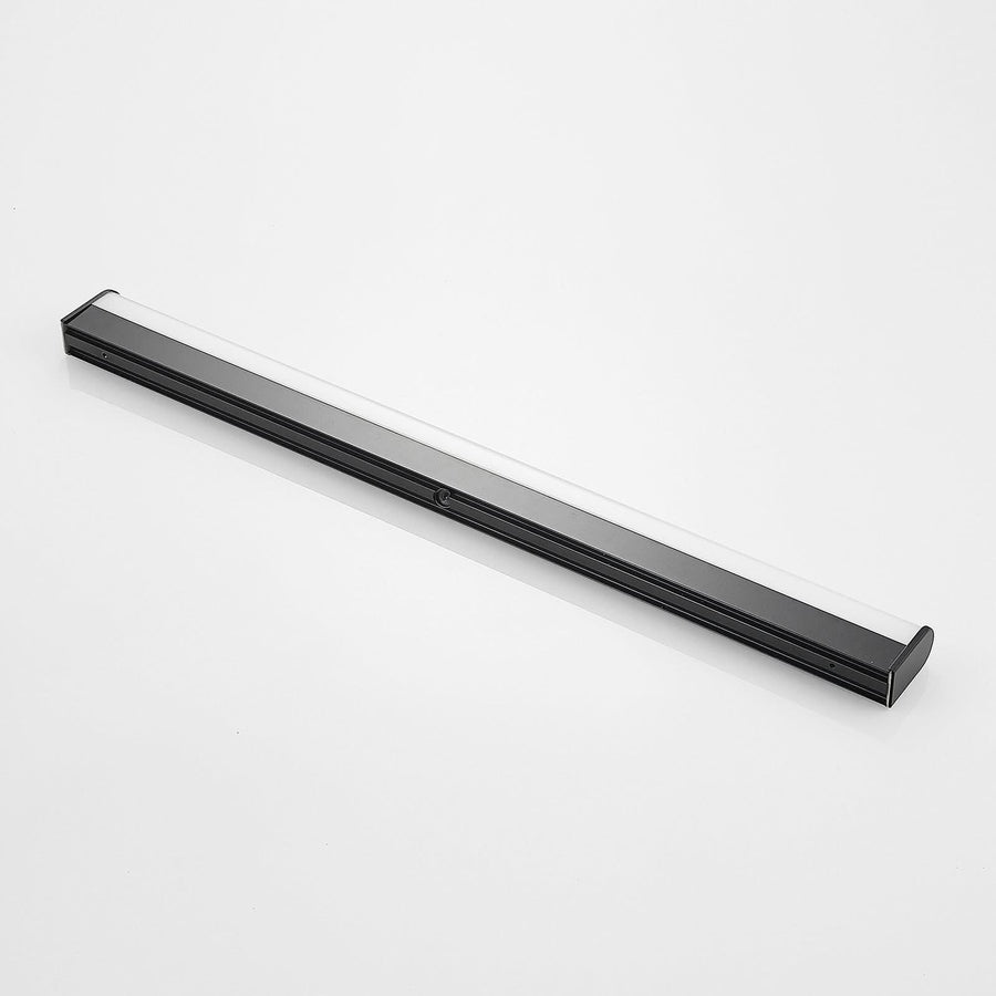 Applique murale LED Ulisan en aluminium, noir mat et blanc, hauteur 4 cm, IP44, 3000 K, 9 W