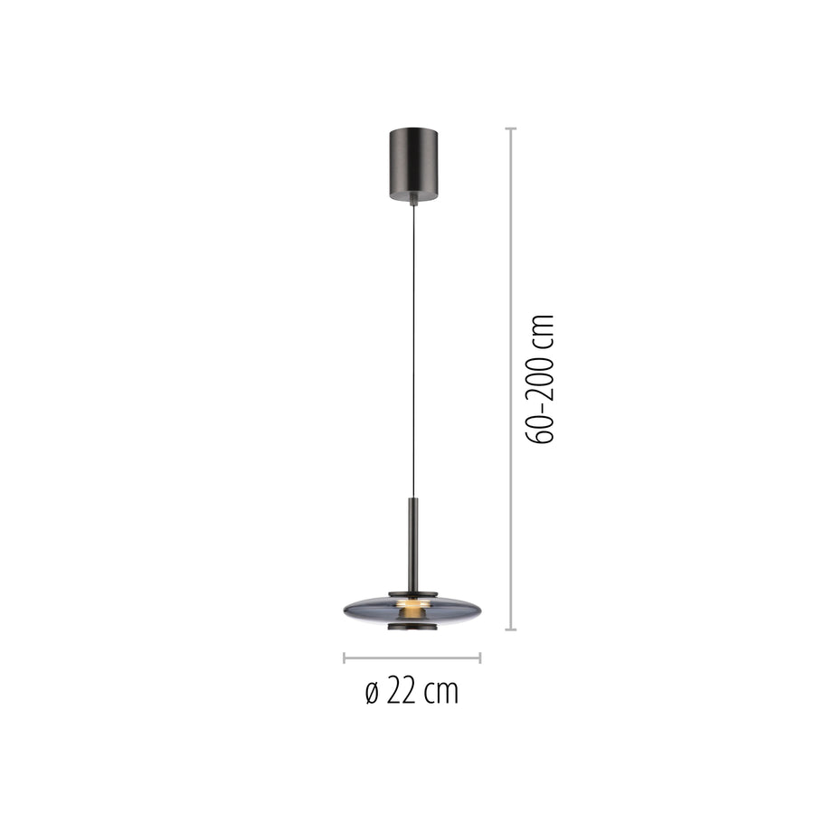 Suspension Pure Vitrum grise
