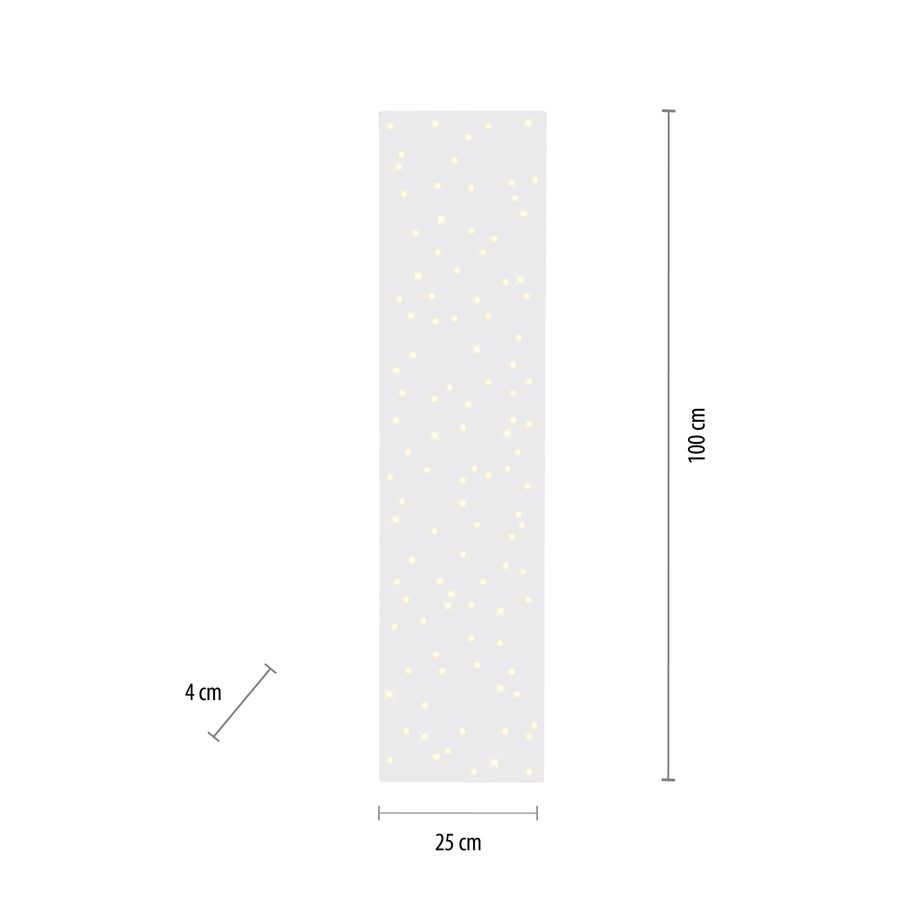 Plafonnier Sparkle blanc, L 25 cm