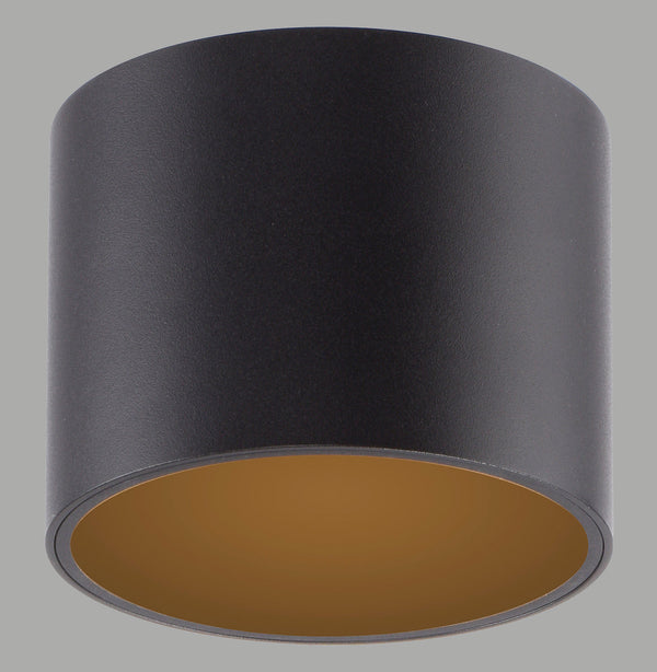 Plafonnier Pure Point noir, L 11 cm