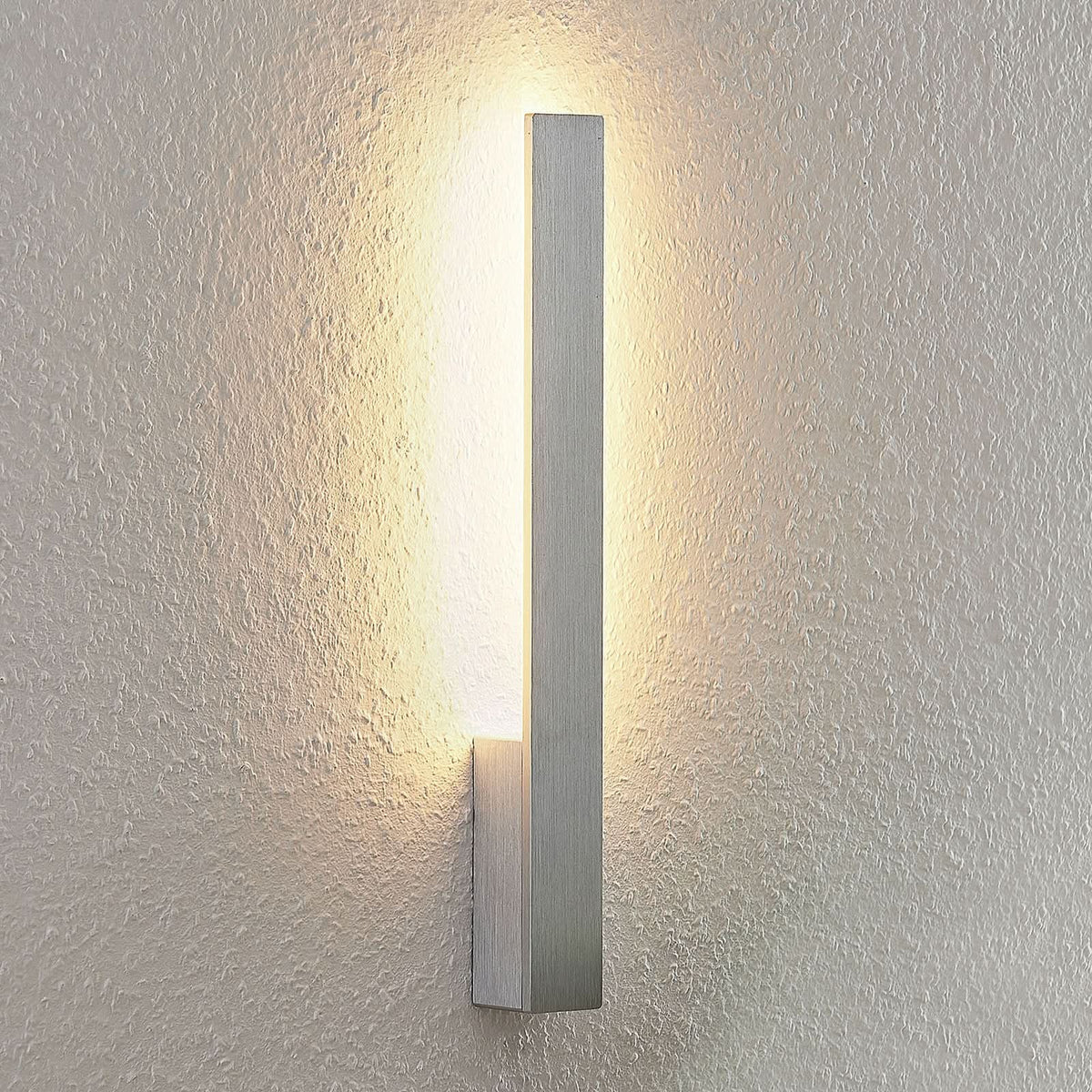 Applique murale LED Ivano en aluminium, 2 lumières, hauteur 42,5 cm