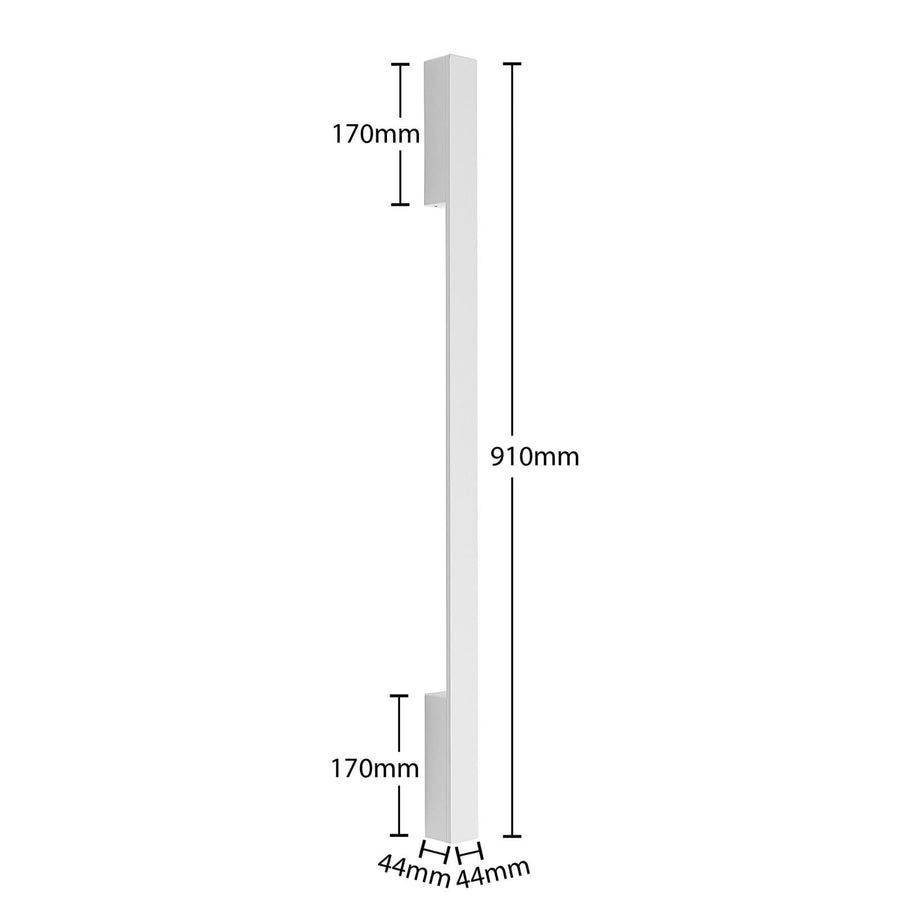Applique murale LED Ivano en aluminium, blanc, hauteur 91 cm