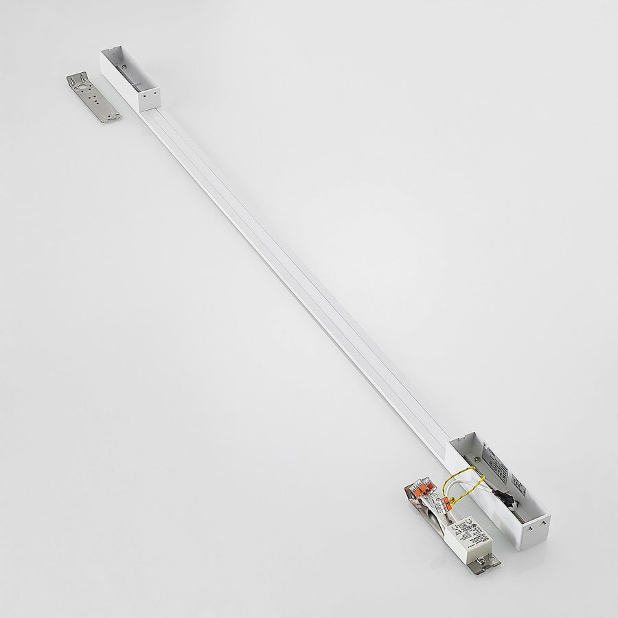 Applique murale LED Ivano en aluminium, blanc, 2 lumières, hauteur 130 cm