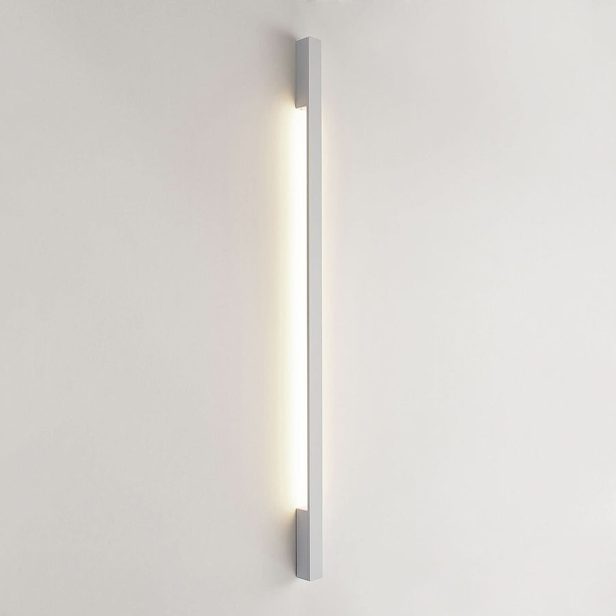 Applique murale LED Ivano en aluminium, blanc, 2 lumières, hauteur 130 cm