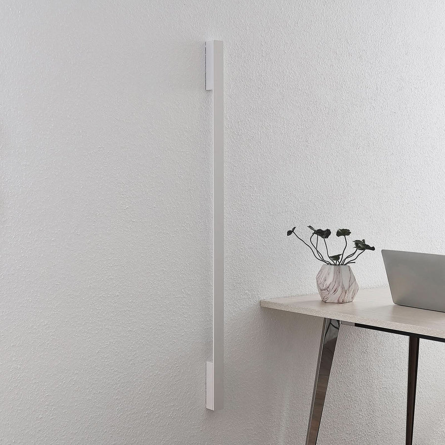 Applique murale LED Ivano en aluminium, blanc, 2 lumières, hauteur 130 cm