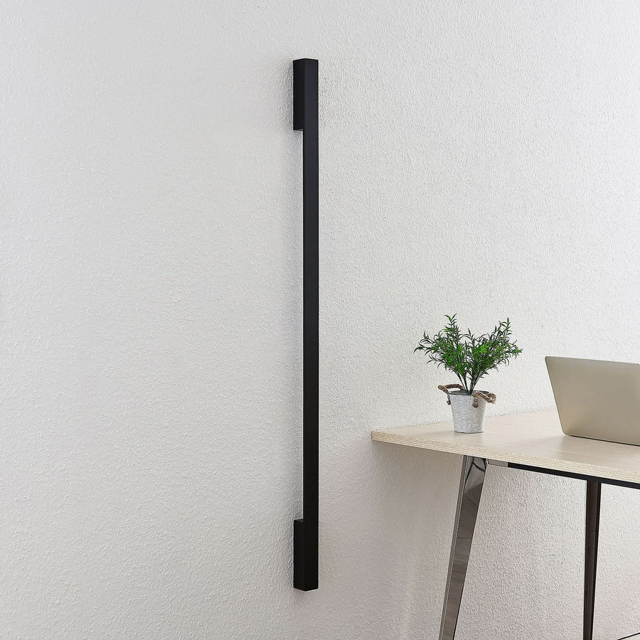 Applique murale LED Ivano 130 en aluminium, noir, hauteur 130 cm