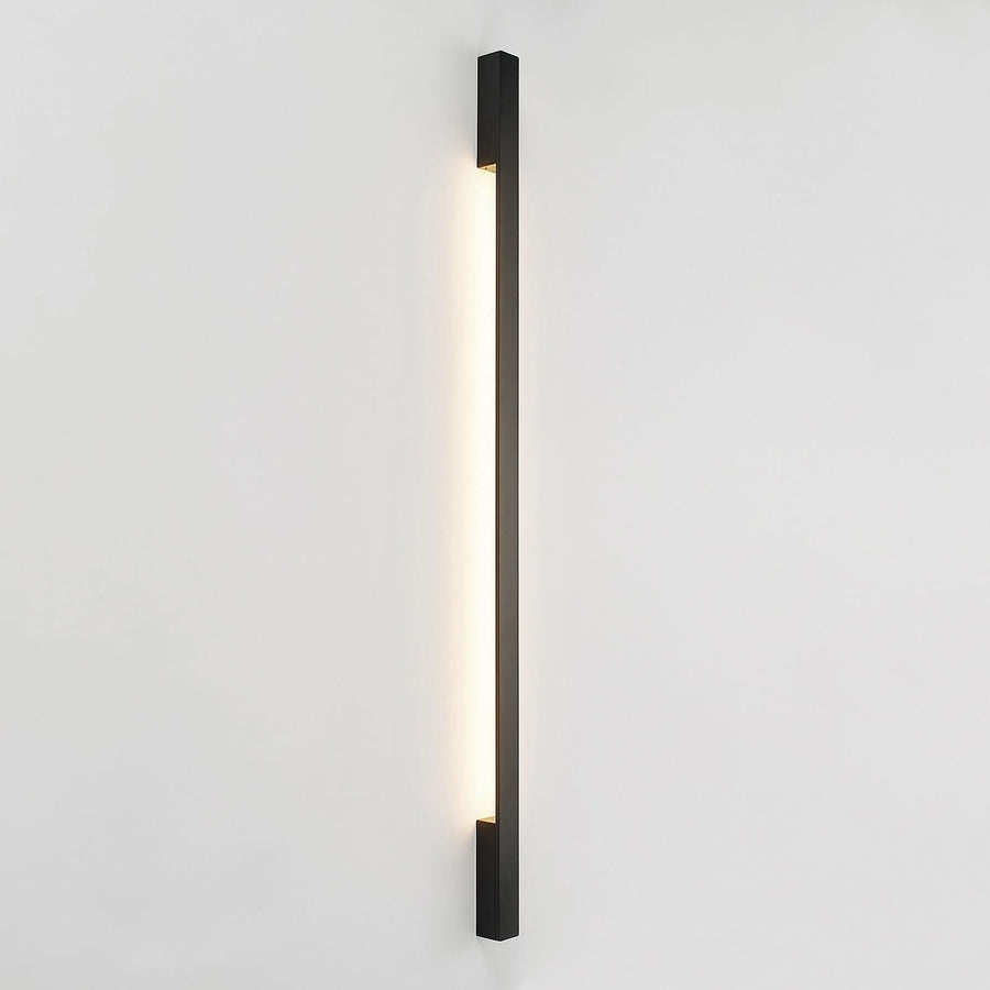 Applique murale LED Ivano 130 en aluminium, noir, hauteur 130 cm