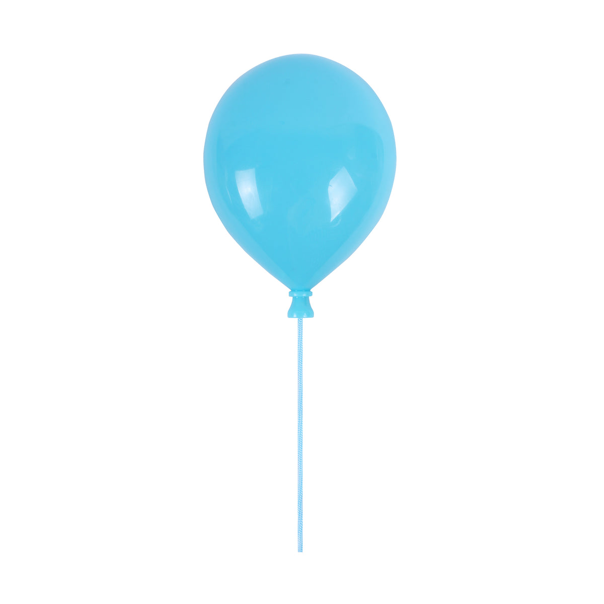 Applique murale bleue en forme de ballon avec cordon et interrupteur