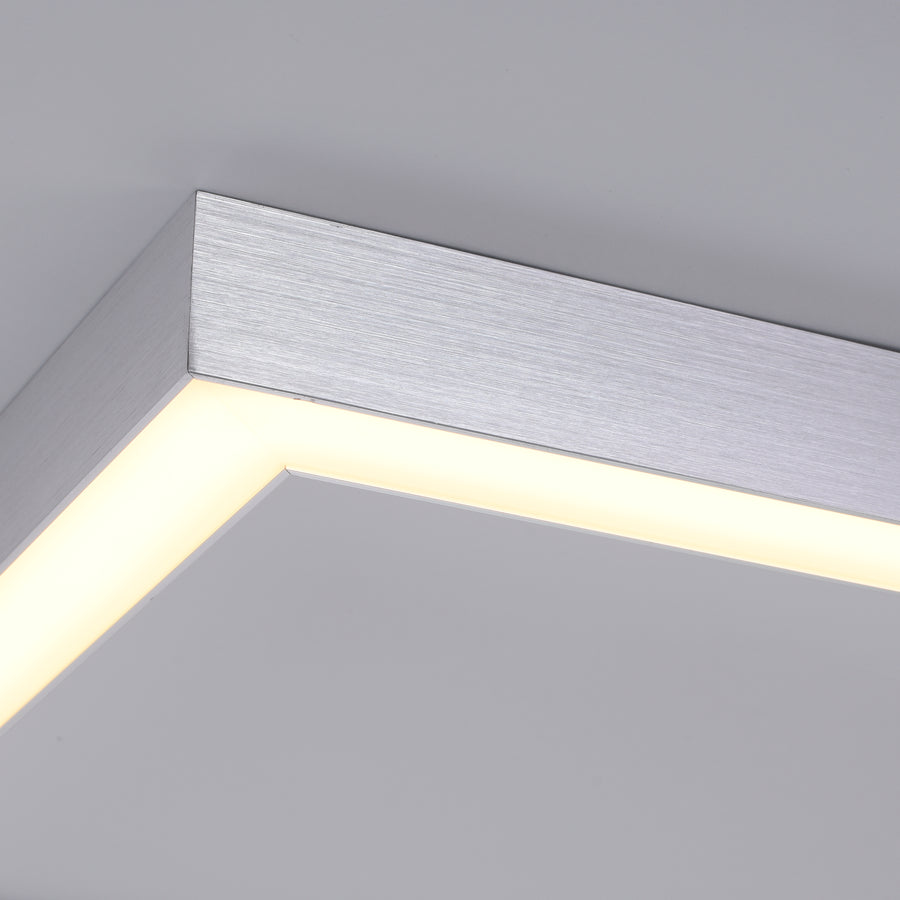 Plafonnier Pure-Lines aluminium, L 30 cm