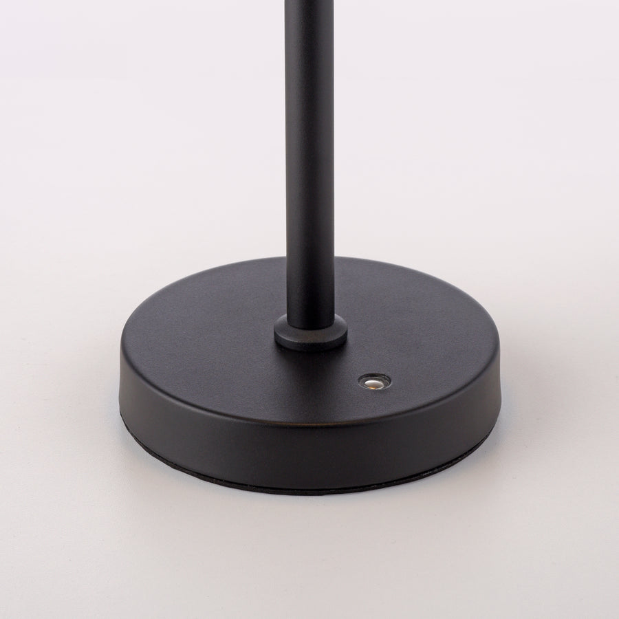 Lampe à poser Rika noire, verre, L 15 cm