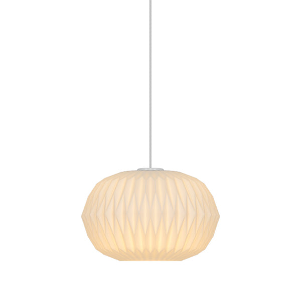 Suspension Aviana opale, verre