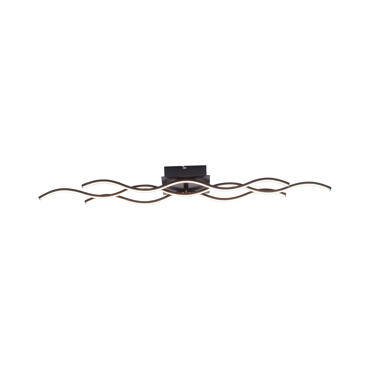 Second angle de face sur fond blanc, mettant en valeur la finesse des courbes LED.