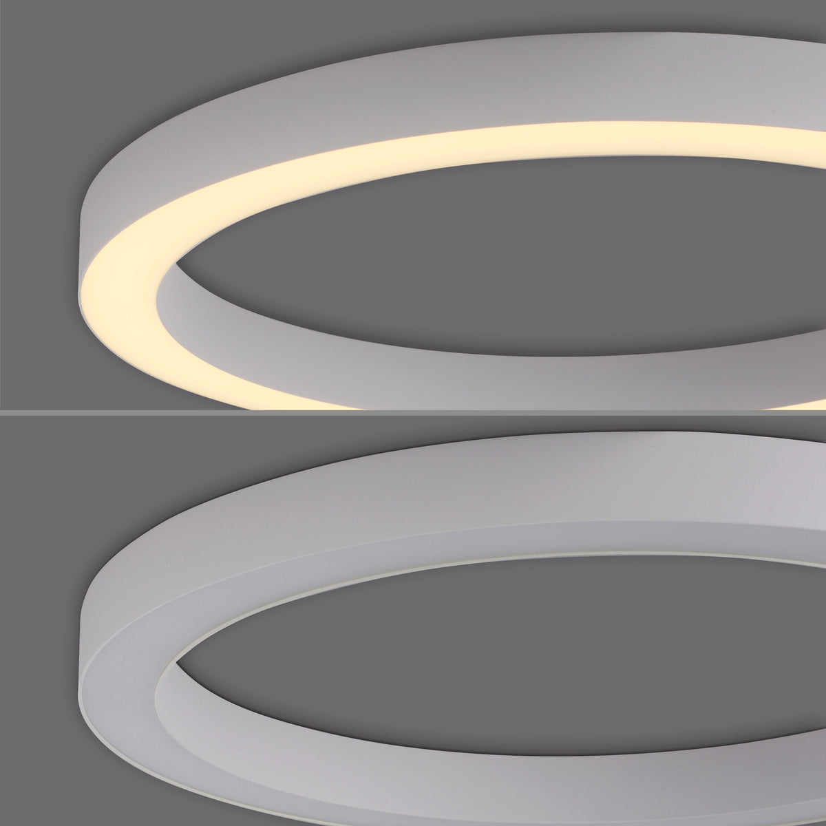 Plafonnier Pure Lines Round blanc, L 50 cm