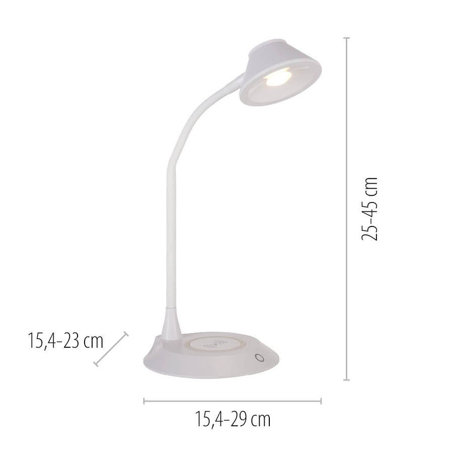 Lampe à poser Pucki blanche