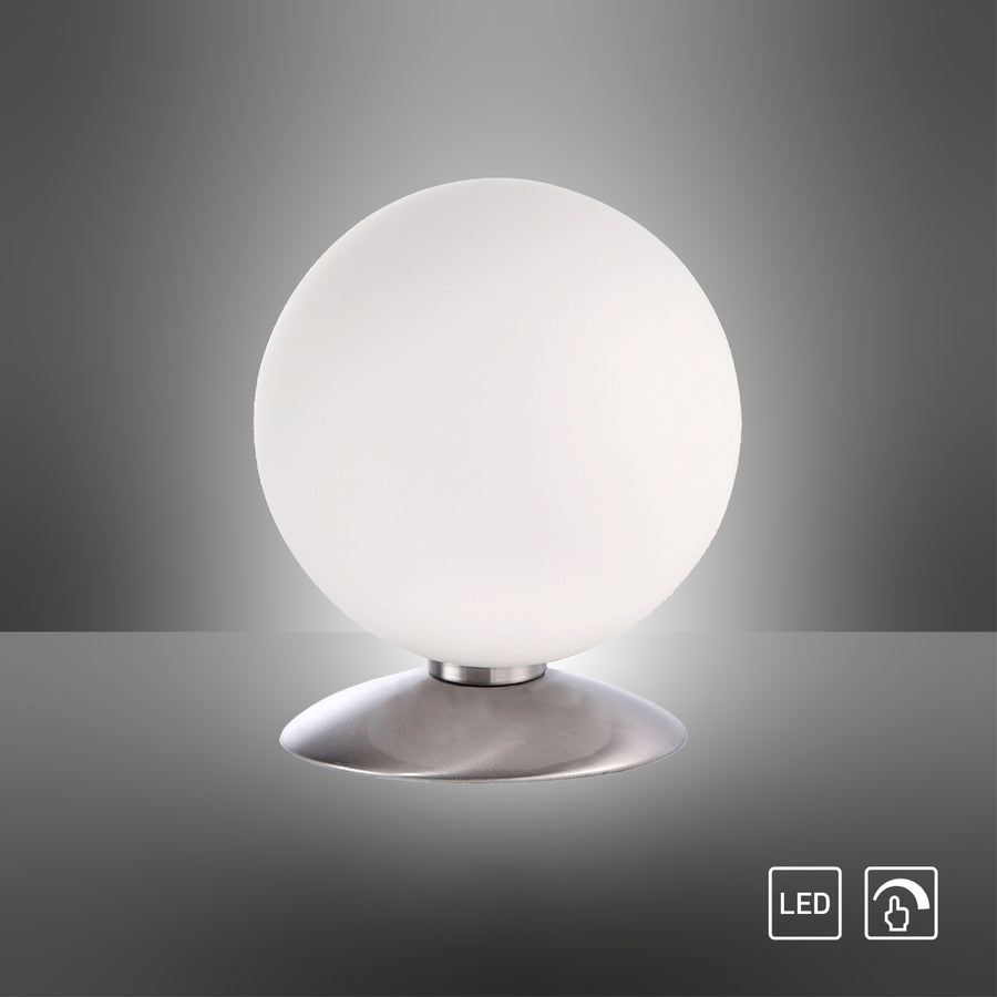 Lampe à poser Bubba acier, verre