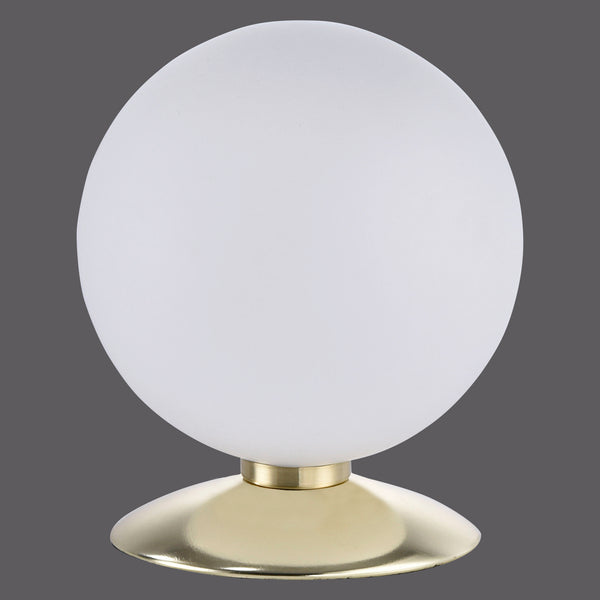 Lampe à poser Bubba laiton mat, verre