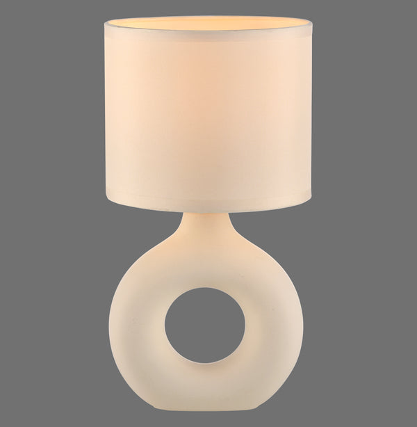 Lampe à poser Carara beige, céramique