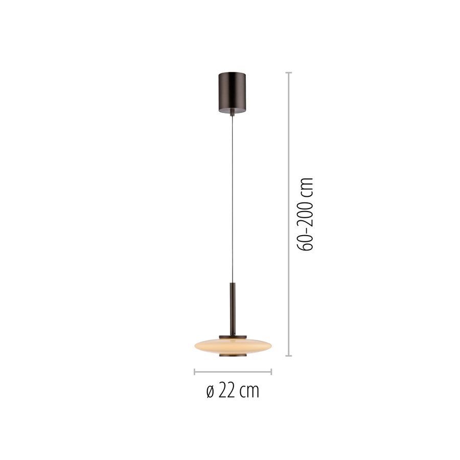 Suspension Pure Vitrum marron