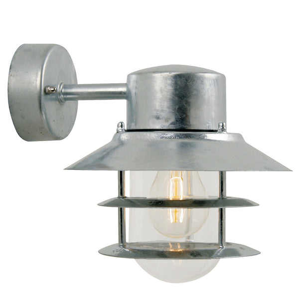 Applique extérieure Blokhus Down acier galvanisé, verre, IP54